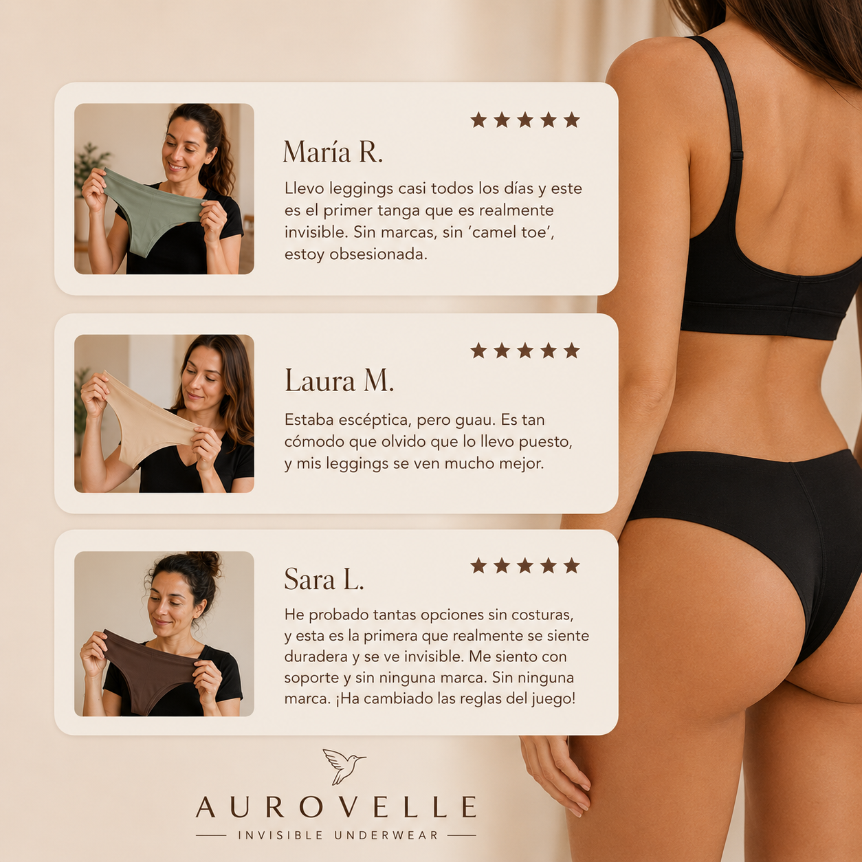 Tanga Invisible Anti Camel Toe – Cintura Alta
