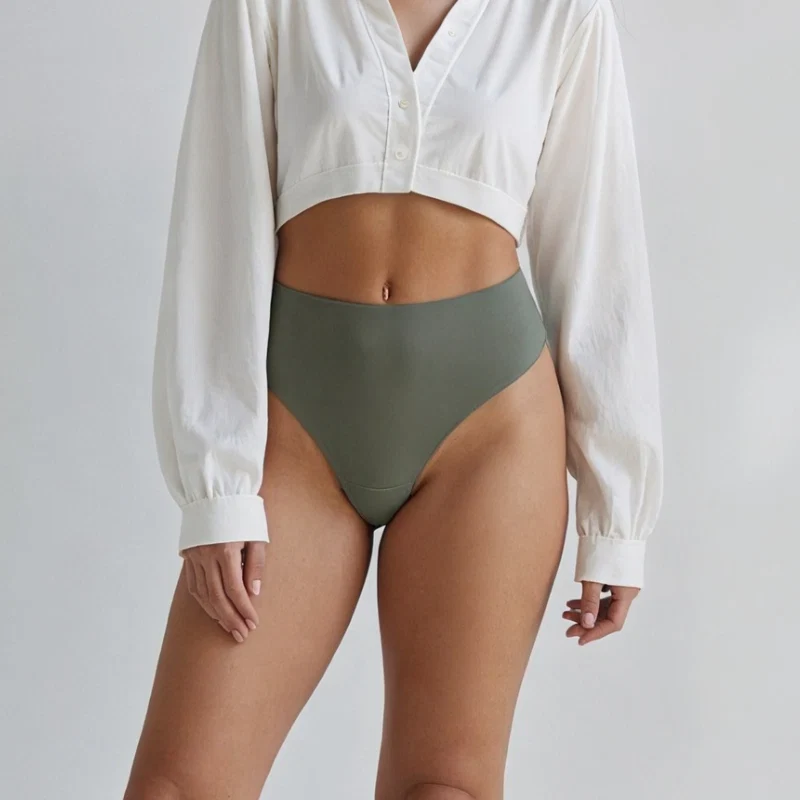 Tanga invisible con punta de camello - Tiro alto